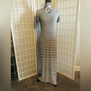 Michael Kors V Neck Maxi Tee Shirt Dress - Medium